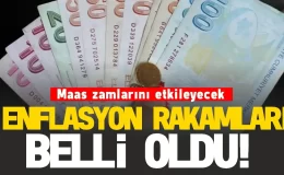 Enflasyon oranları belli oldu